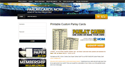 Desktop Screenshot of parlaycardsnow.com